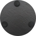 SLATE COASTER BACK WITH RUBBER FEET