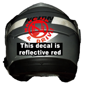 Hang up and drive reflective decal